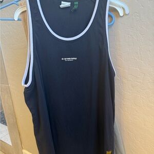 G-Star Raw Men's Black Tank Top Size S